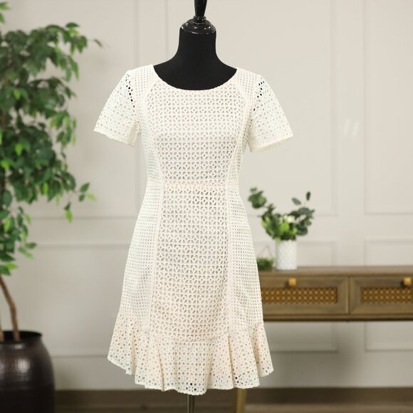 Anthropologie Dresses & Skirts - Anthropologie Hd Paris White Eyelet Dress